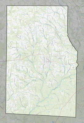 Grady County GA USGS topo map