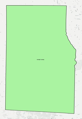 Grady County GA school district boundaries map