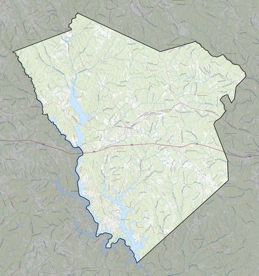 Greene County GA USGS topo map