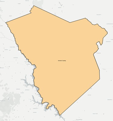 Greene County GA school district boundaries map