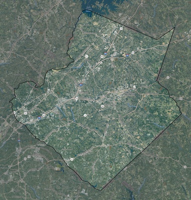 Gwinnett County GA USGS imagery and topo map