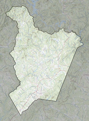 Habersham County GA USGS topo map