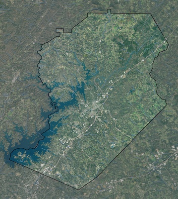Hall County GA USGS imagery and topo map