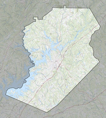 Hall County GA USGS topo map
