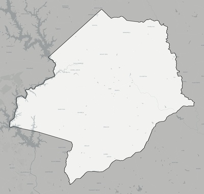Hancock County GA county basemap context