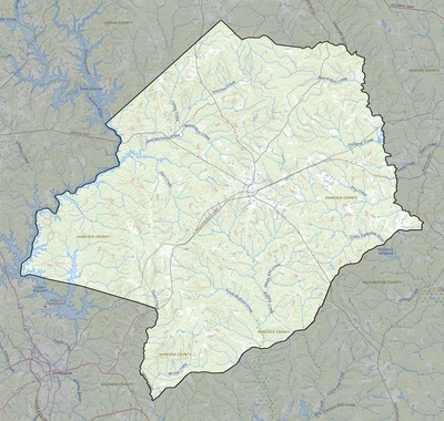 Hancock County GA USGS topo map