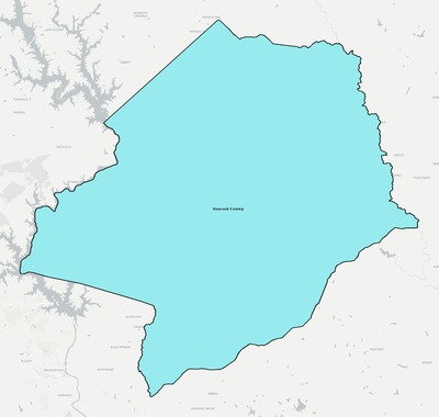 Hancock County GA school district boundaries map