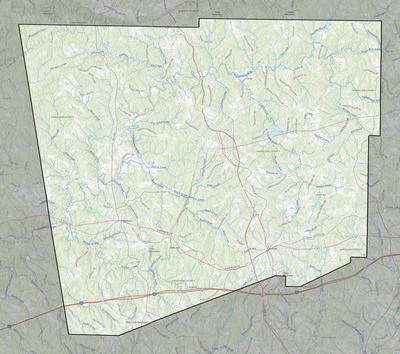 Haralson County GA USGS topo map