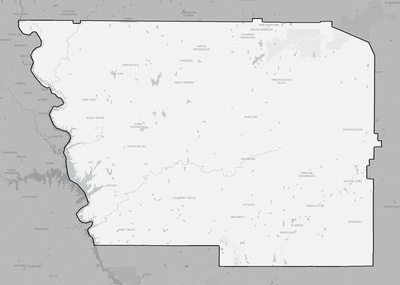 Harris County GA county basemap context