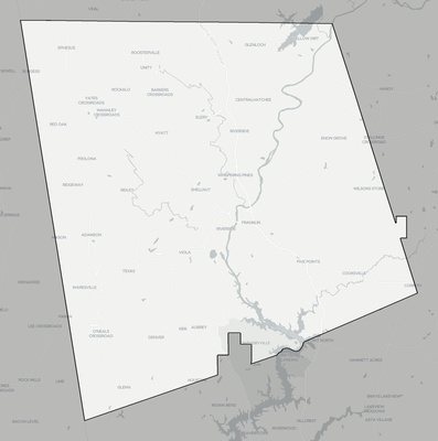 Heard County GA county basemap context