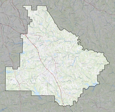 Henry County GA USGS topo map