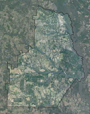 Houston County GA USGS imagery and topo map