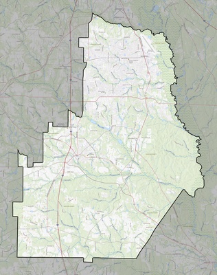 Houston County GA USGS topo map
