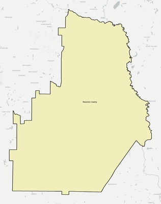 Houston County GA school district boundaries map