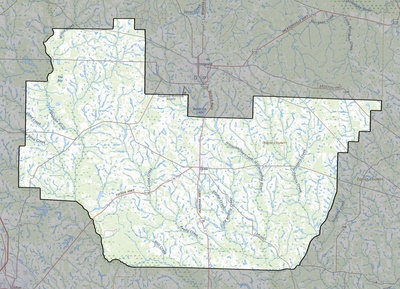 Irwin County GA USGS topo map