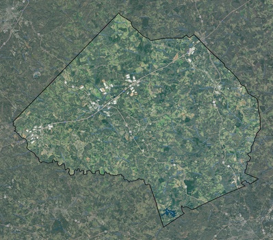 Jackson County GA USGS imagery and topo map