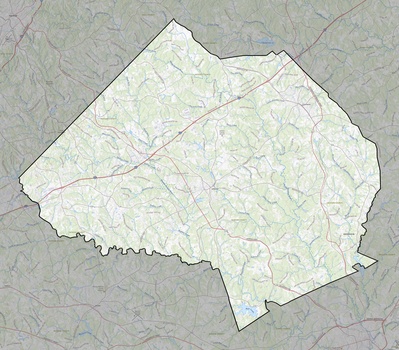 Jackson County GA USGS topo map