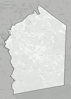 Jasper County GA county basemap context