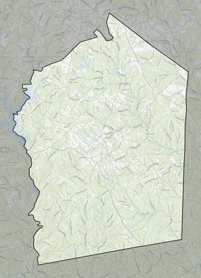 Jasper County GA USGS topo map