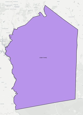 Jasper County GA school district boundaries map