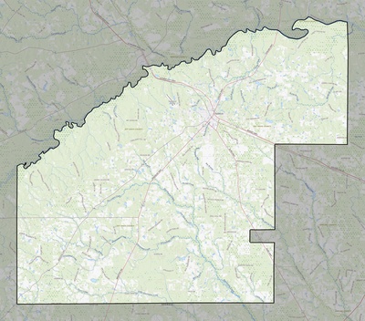 Jeff Davis County GA USGS topo map