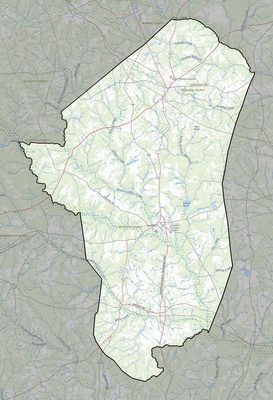 Jefferson County GA USGS topo map