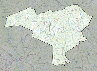 Johnson County GA USGS topo map