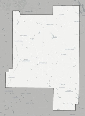 Lamar County GA county basemap context