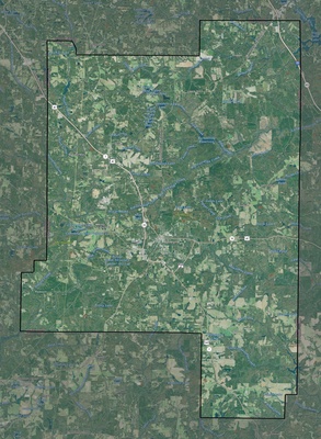 Lamar County GA USGS imagery and topo map
