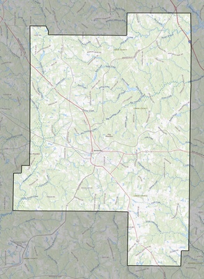 Lamar County GA USGS topo map