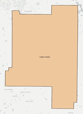 Lamar County GA school district boundaries map