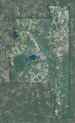 Lanier County GA USGS imagery and topo map