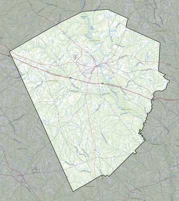 Laurens County GA USGS topo map