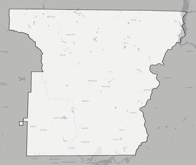 Lee County GA county basemap context