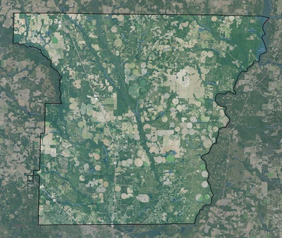 Lee County GA USGS imagery and topo map