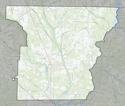 Lee County GA USGS topo map