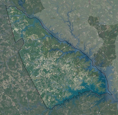 Lincoln County GA USGS imagery and topo map