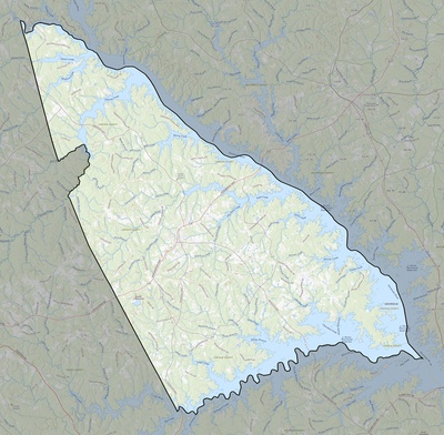 Lincoln County GA USGS topo map