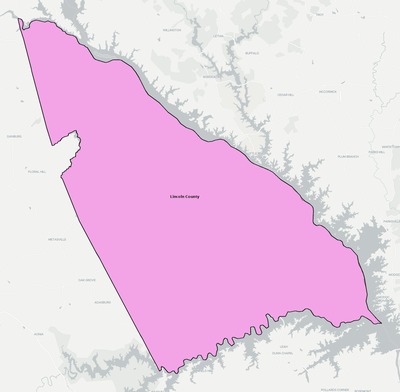 Lincoln County GA school district boundaries map
