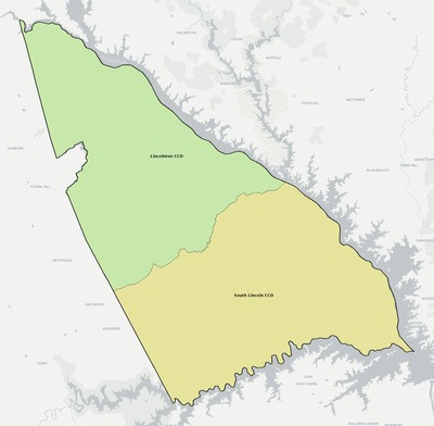 Lincoln County GA townships and subdivisions map