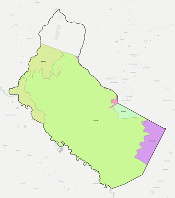 Long County GA ZIP code boundaries map