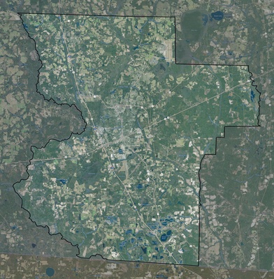Lowndes County GA USGS imagery and topo map
