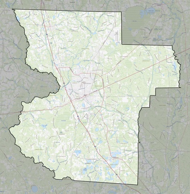 Lowndes County GA USGS topo map