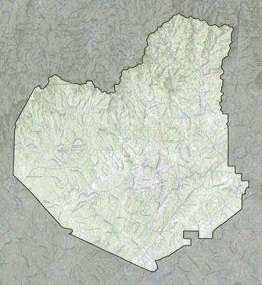 Lumpkin County GA USGS topo map