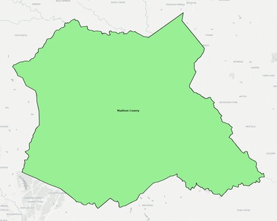 Madison County GA school district boundaries map