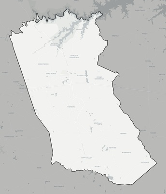 McDuffie County GA county basemap context