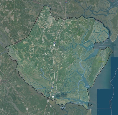 McIntosh County GA USGS imagery and topo map