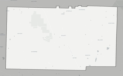 Miller County GA county basemap context