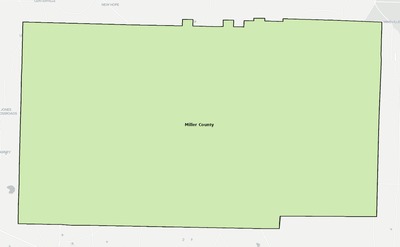 Miller County GA school district boundaries map
