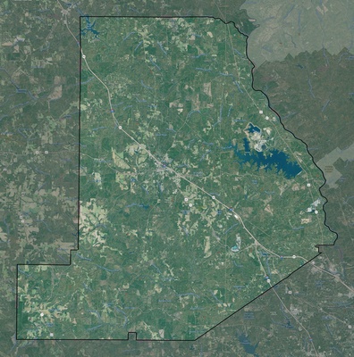 Monroe County GA USGS imagery and topo map